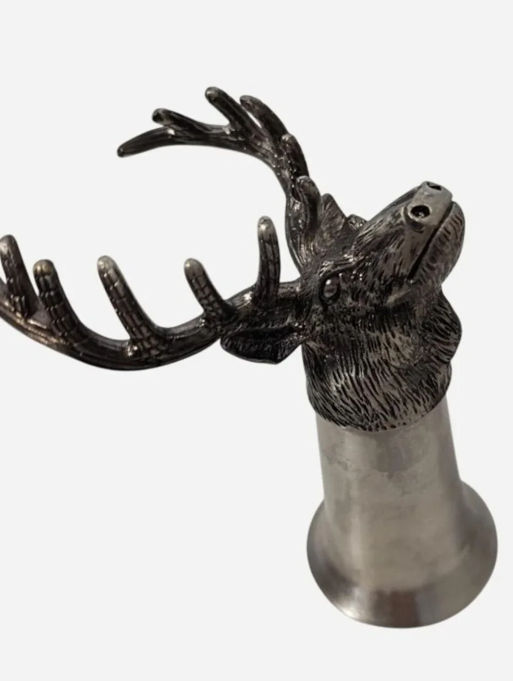 VTG 90s Jägermeister Pewter Deer Head Shot Glass